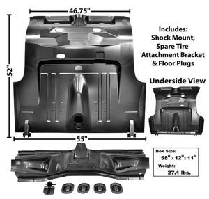 Picture of TRUNK FLOOR COMPLETE 1971-73 FASTBACK : 3648NK MUSTANG 71-73